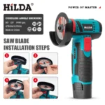 HILDA 12V/3 Inch Lithium Electric Angle Grinder Mini Small Household Handheld Cutting Machine Polishing Machine - Image 3